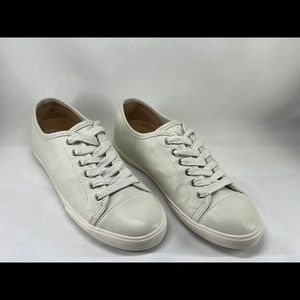 Frye Mindy white leather sneakers, size 7.5 NWOT